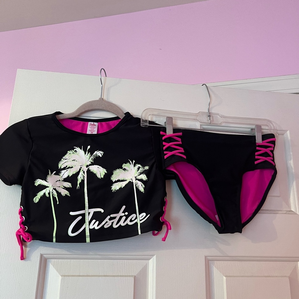 NWOT’S Girls Justice 2 piece swimsuit